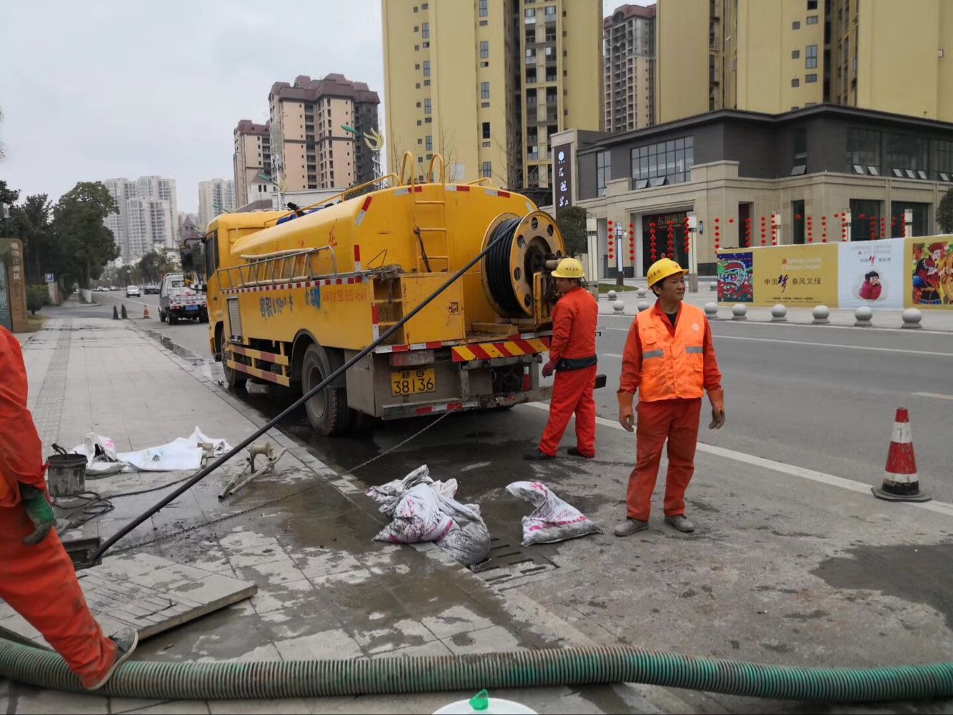 江阴排污管道清淤-管道清洗